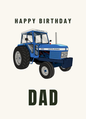 Furrow & Fields Greeting Card Happy Birthday Dad Leyland 2100 | Greeting Card Quality Farmers Merch
