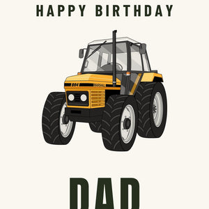 Furrow & Fields Greeting Card Happy Birthday Dad Marshall 804 | Greeting Card Quality Farmers Merch