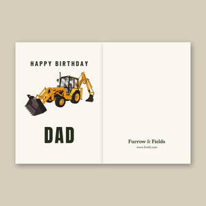 Furrow & Fields Greeting Card Happy Birthday Dad Massey Ferguson 50HX | Greeting Card Quality Farmers Merch