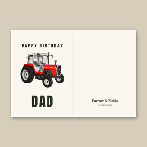 Furrow & Fields Greeting Card Happy Birthday Dad Massey Ferguson 698T | Greeting Card Quality Farmers Merch