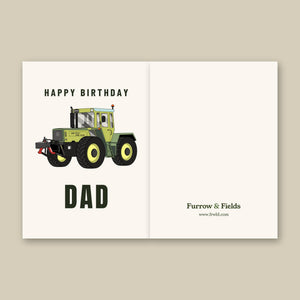 Furrow & Fields Greeting Card Happy Birthday Dad MB Trac 1300 | Greeting Card Quality Farmers Merch