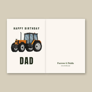 Furrow & Fields Greeting Card Happy Birthday Dad Renault 106-54 | Greeting Card Quality Farmers Merch