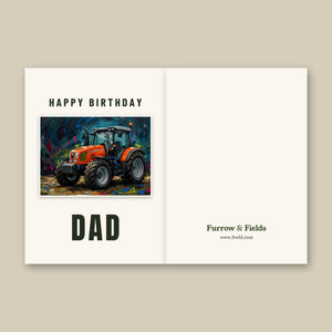 Furrow & Fields Greeting Card Happy Birthday Dad SAME Explorer 105 (Stage V) Splash Art | Greeting Card Quality Farmers Merch