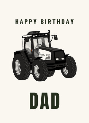 Furrow & Fields Greeting Card Happy Birthday Dad Valmet Mega 8600 | Greeting Card Quality Farmers Merch