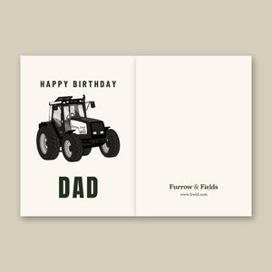 Furrow & Fields Greeting Card Happy Birthday Dad Valmet Mega 8600 | Greeting Card Quality Farmers Merch