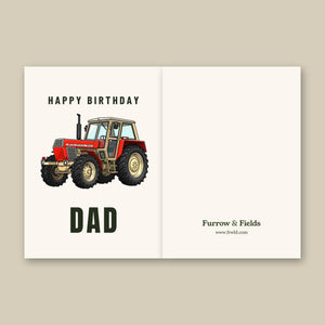 Furrow & Fields Greeting Card Happy Birthday Dad Zetor 12045 | Greeting Card Quality Farmers Merch