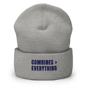 Furrow & Fields Heather Grey Combines > Everything | Cuffed Beanie Quality Farmers Merch