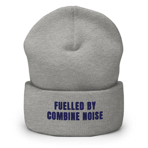 Furrow & Fields Heather Grey Fuelled by Combine Noise | Cuffed Beanie Quality Farmers Merch