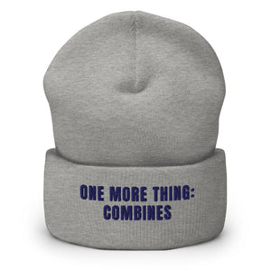 Furrow & Fields Heather Grey One More Thing: Combines | Cuffed Beanie Quality Farmers Merch