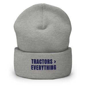 Furrow & Fields Heather Grey Tractors > Everything | Cuffed Beanie Quality Farmers Merch