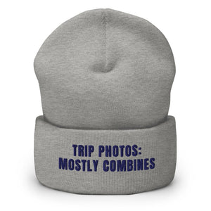 Furrow & Fields Heather Grey Trip Photos: Mostly Combines | Cuffed Beanie Quality Farmers Merch