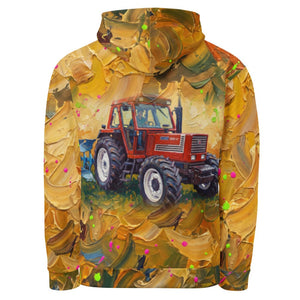 Furrow & Fields Hoodie Fiat 1880 Splash Art | All-Over Print Hoodie Quality Farmers Merch