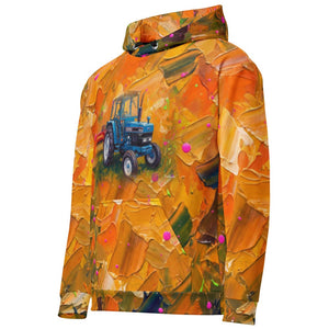 Furrow & Fields Hoodie Ford 6640 SLE Splash Art | All-Over Print Hoodie Quality Farmers Merch