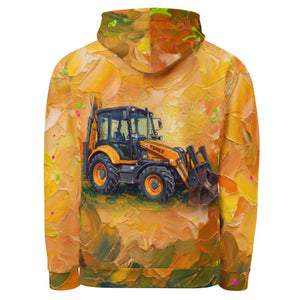 Furrow & Fields Hoodie Terex 860 Elite Splash Art | All-Over Print Hoodie Quality Farmers Merch