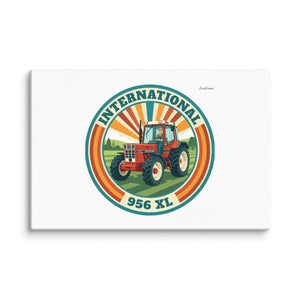 Furrow & Fields International 956 XL Retro Badge | Canvas Quality Farmers Merch