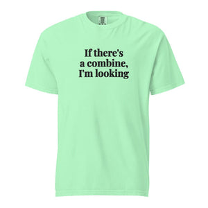Furrow & Fields Island Reef / S If There's a Combine, I'm Looking | Unisex Premium T-shirt Quality Farmers Merch