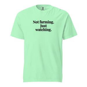 Furrow & Fields Island Reef / S Not Farming. Just Watching. | Unisex Premium T-shirt Quality Farmers Merch