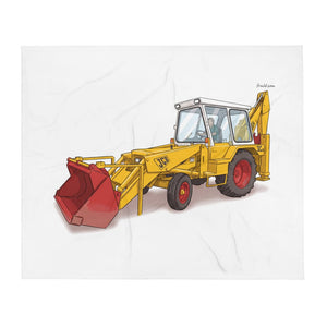 Furrow & Fields JCB 3C II | Throw Blanket Quality Farmers Merch