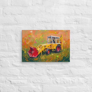 Furrow & Fields JCB 3C II Splash Art | Canvas Quality Farmers Merch