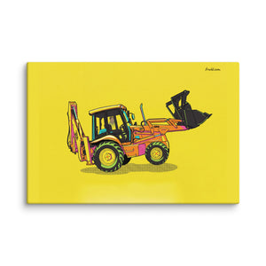 Furrow & Fields JCB 3CX Sitemaster SRS Pop Art | Canvas Quality Farmers Merch