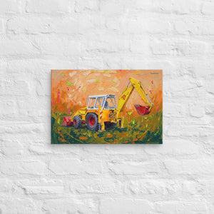 Furrow & Fields JCB 4D II Splash Art | Canvas Quality Farmers Merch