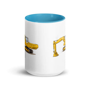Furrow & Fields JCB 806 | 15 oz Mug with Color Inside Quality Farmers Merch