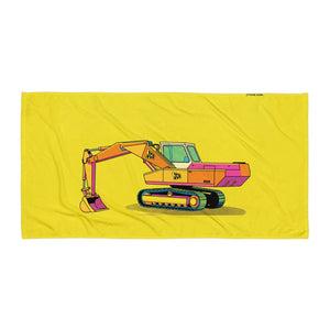 Furrow & Fields JCB 806 Pop Art | Beach Towel Quality Farmers Merch