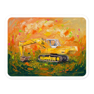 Furrow & Fields JCB 806 Splash Art | Bubble-free stickers Quality Farmers Merch