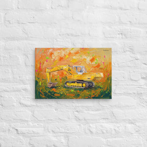 Furrow & Fields JCB 806 Splash Art | Canvas Quality Farmers Merch