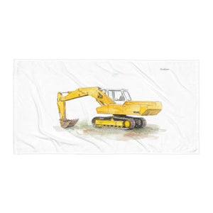 Furrow & Fields JCB 806 Watercolor | Beach Towel Quality Farmers Merch