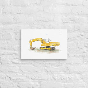 Furrow & Fields JCB 806 Watercolor | Canvas Quality Farmers Merch