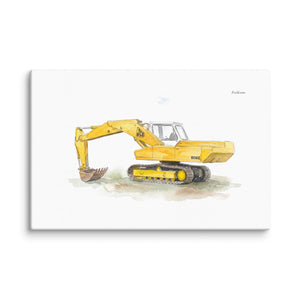 Furrow & Fields JCB 806 Watercolor | Canvas Quality Farmers Merch