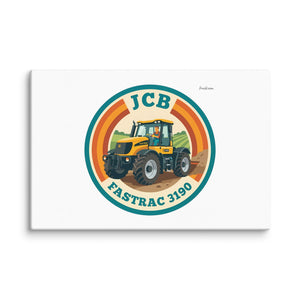 Furrow & Fields JCB Fastrac 3190 Retro Badge | Canvas Quality Farmers Merch