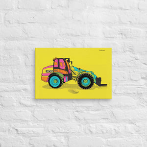 Furrow & Fields JCB TM420 Pop Art | Canvas Quality Farmers Merch