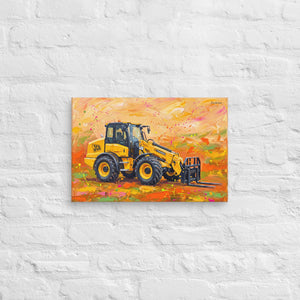 Furrow & Fields JCB TM420 Splash Art | Canvas Quality Farmers Merch