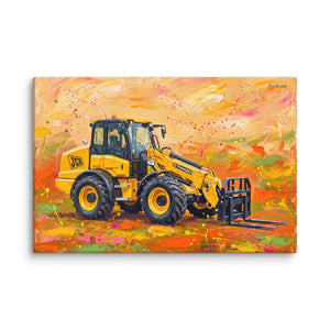 Furrow & Fields JCB TM420 Splash Art | Canvas Quality Farmers Merch