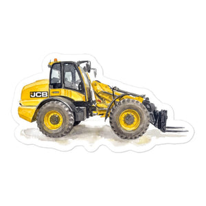 Furrow & Fields JCB TM420 Watercolor | Bubble-free stickers Quality Farmers Merch