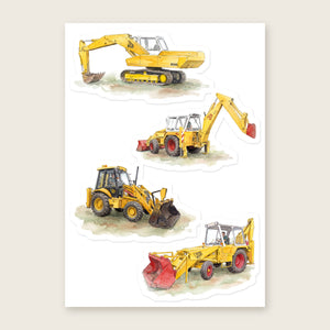 JCB Watercolour No. 1 | Kiss-Cut Sticker Sheet