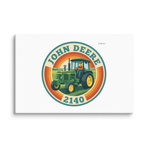 Furrow & Fields John Deere 2140 Retro Badge | Canvas Quality Farmers Merch