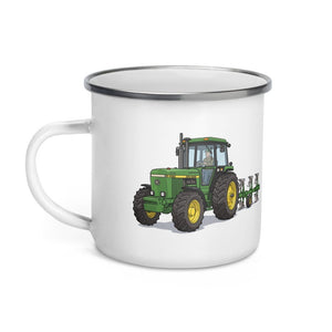 Furrow & Fields John Deere 4350 Illustration | Enamel Mug Quality Farmers Merch