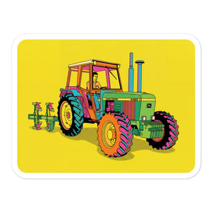 Furrow & Fields John Deere 4350 Pop Art | Bubble-free stickers Quality Farmers Merch