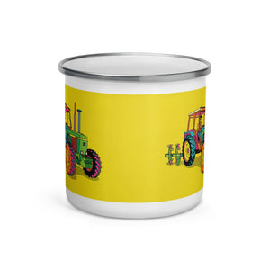 Furrow & Fields John Deere 4350 Pop Art | Enamel Mug Quality Farmers Merch