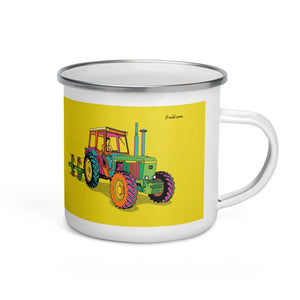 Furrow & Fields John Deere 4350 Pop Art | Enamel Mug Quality Farmers Merch