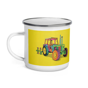Furrow & Fields John Deere 4350 Pop Art | Enamel Mug Quality Farmers Merch