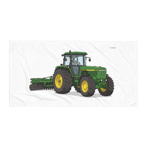 Furrow & Fields John Deere 4955 Illustration | Beach Towel Quality Farmers Merch