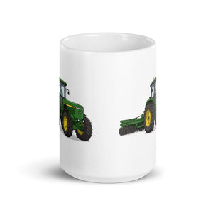 Furrow & Fields John Deere 4955 Illustration | White Glossy Mug Quality Farmers Merch