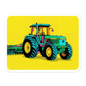 Furrow & Fields John Deere 4955 Pop Art | Bubble-free stickers Quality Farmers Merch