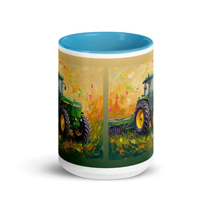 Furrow & Fields John Deere 4955 Splash Art | 15 oz Mug with Color Inside Quality Farmers Merch