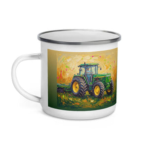 Furrow & Fields John Deere 4955 Splash Art | Enamel Mug Quality Farmers Merch