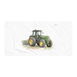 Furrow & Fields John Deere 4955 Watercolor | Beach Towel Quality Farmers Merch